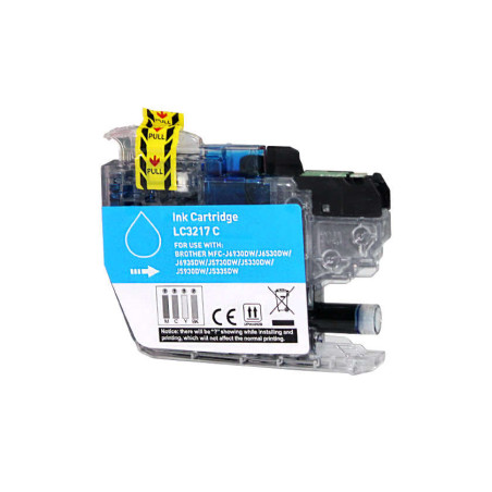 Cartucho de tinta Brother LC3217 Cyan Compatible - 3,50€