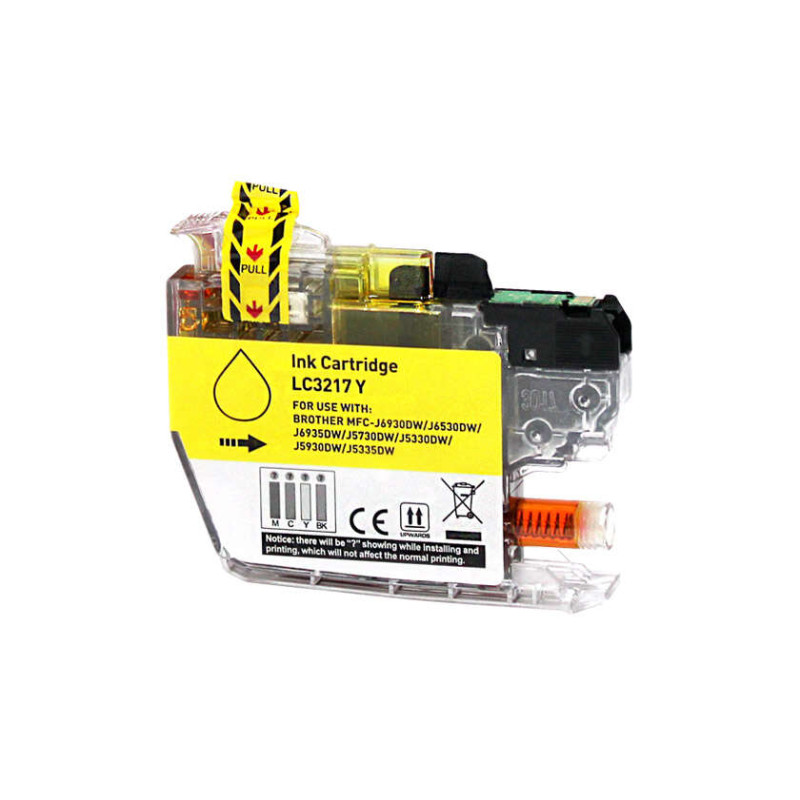 Cartucho de tinta Brother LC3217 Amarillo Compatible - 3,50€