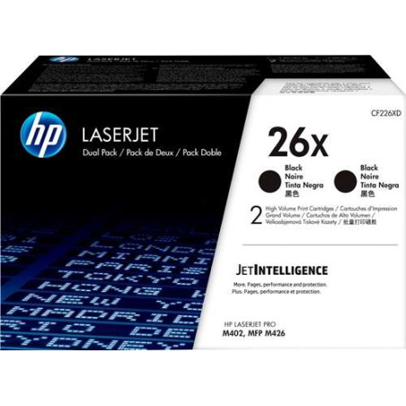 Tóner HP CF226X Pack de 2 Cartuchos de Toner es - 498,71€