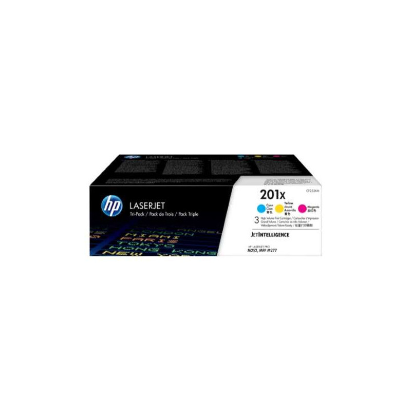 Tóner HP CF401X/CF402X/CF403X Pack de 3 Cartuchos de Toner