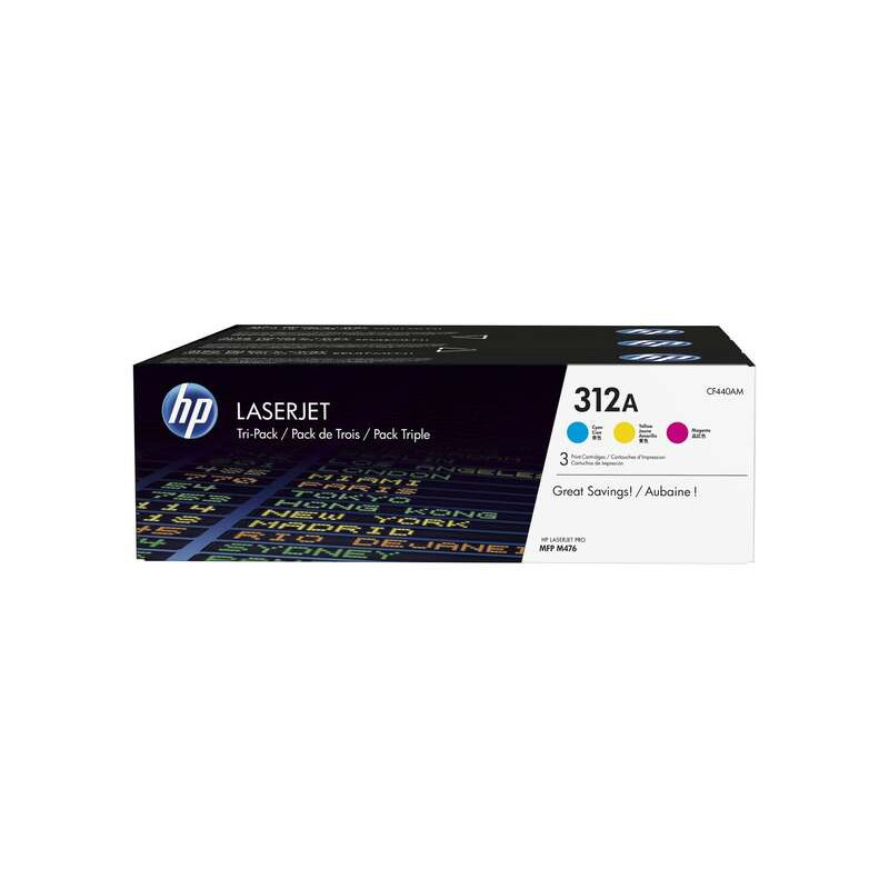 Tóner HP CF440AM Pack de 3 Cartuchos de Toner es - 429,39€