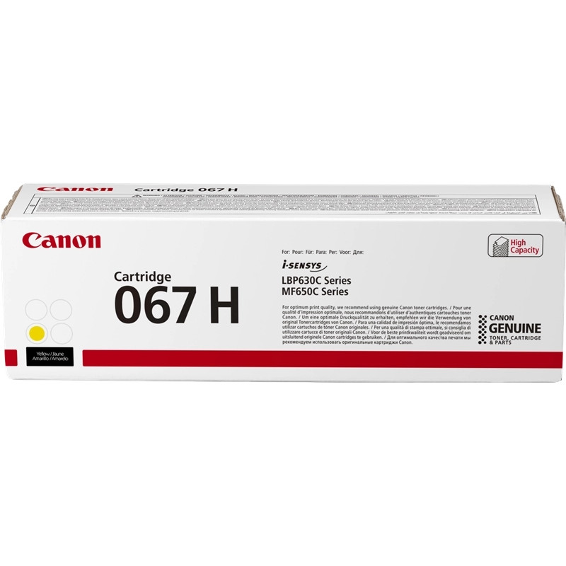Tóner Canon 067H Amarillo Original - 76,51€ | Envío 24h