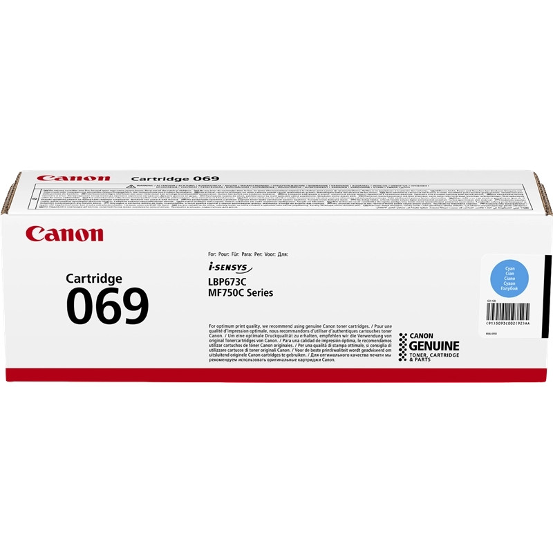 Tóner Canon 069 Cyan Original - 106,64€ | Envío 24h