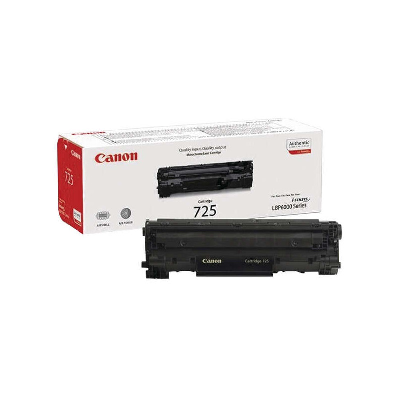 Tóner Canon 725 Negro Original - 33,63€ | Envío 24h