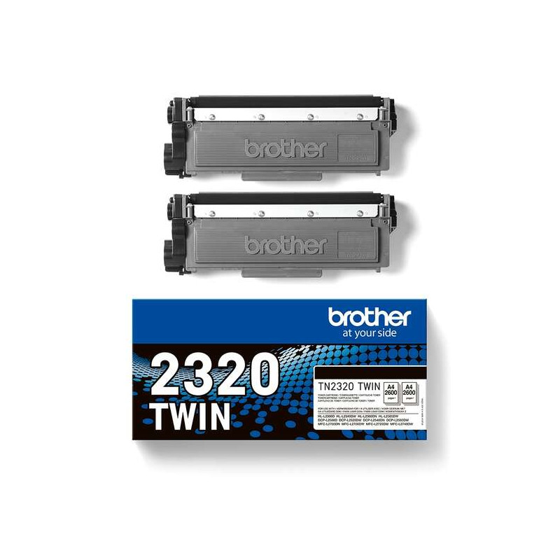 Tóner Brother TN2320 Pack de 2 Cartuchos de Toner es 