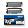 Tóner Brother TN2320 Pack de 2 Cartuchos de Toner es 