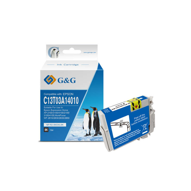 Cartucho de tinta Epson G&G 603XL Pigmentada - 6,64€