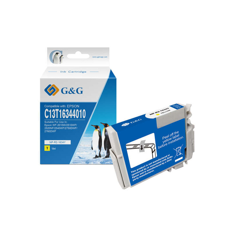 Cartucho de tinta Epson G&G T1634/T1624 (16XL) - 3,27€