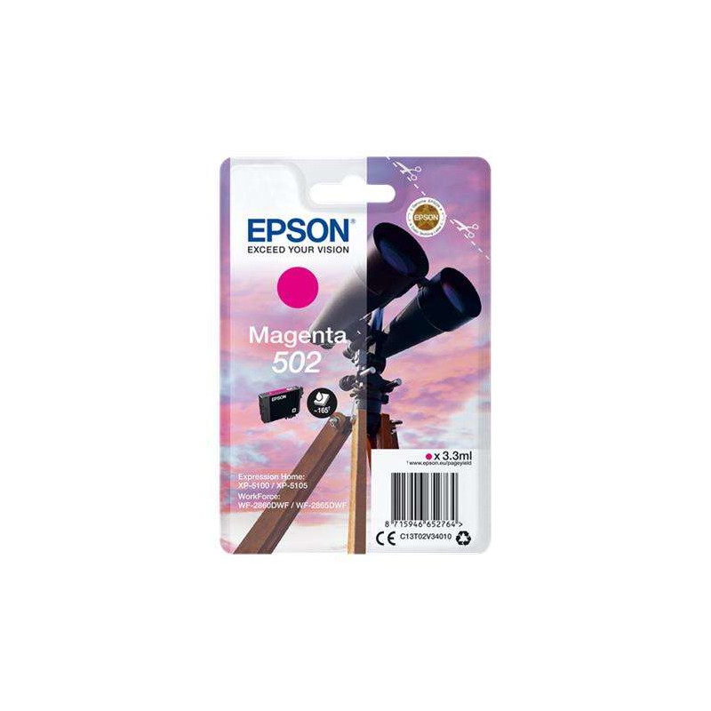 Cartucho de tinta Epson 502 Magenta Original - 8,77€
