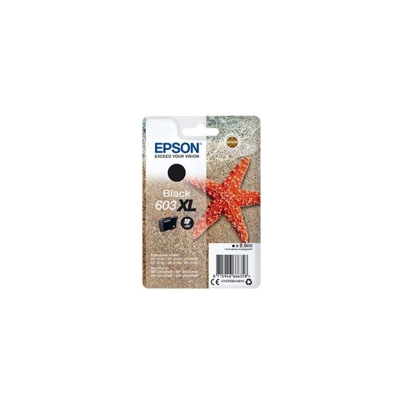 Cartucho de tinta Epson 603XL Negro Original - 31,81€