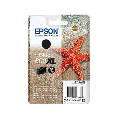Cartucho de tinta Epson 603XL Negro Original - 31,81€