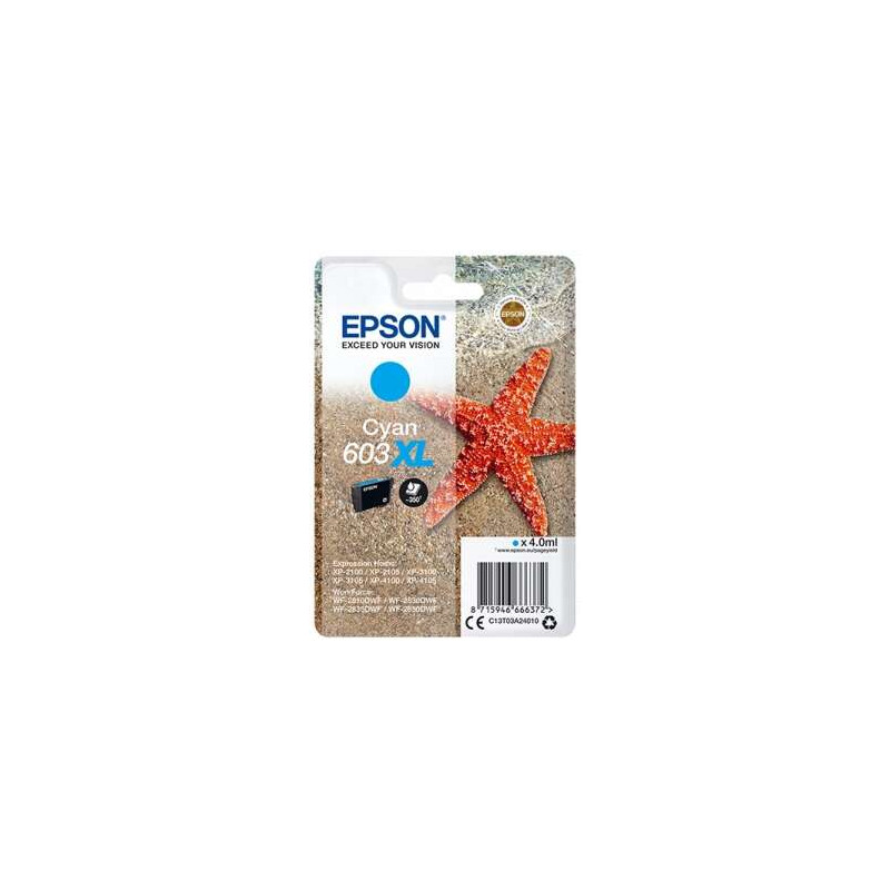 Cartucho de tinta Epson 603XL Cyan Original - 17,62€