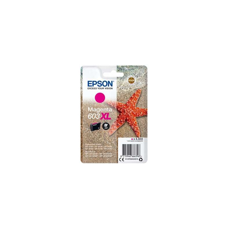 Cartucho de tinta Epson 603XL Magenta Original - 17,62€