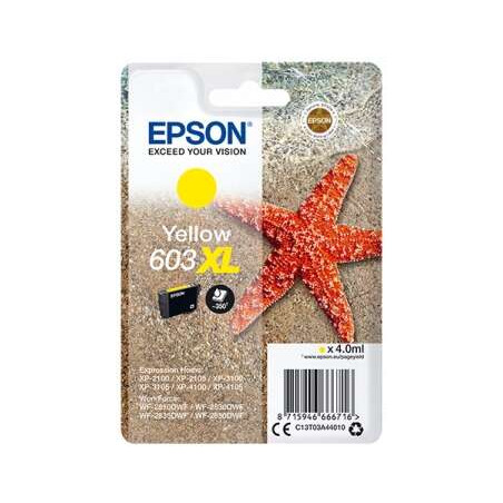 Cartucho de tinta Epson 603XL Amarillo Original - 17,62€