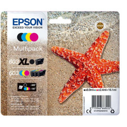 Cartucho de tinta Epson 603XL/603 Pack de 4 Cartuchos de