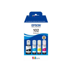 Cartucho de tinta Epson 102 Pack de 4 Botellas de Tinta es