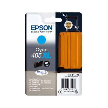 Cartucho de tinta Epson 405XL Cyan Original - 33,31€