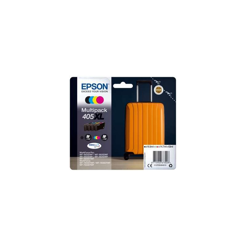 Cartucho de tinta Epson 405XL Pack de 4 Cartuchos de Tinta
