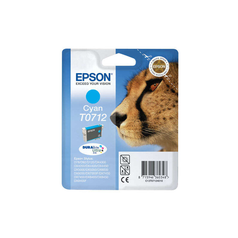 Cartucho de tinta Epson T0712 Cyan Original - 14,07€