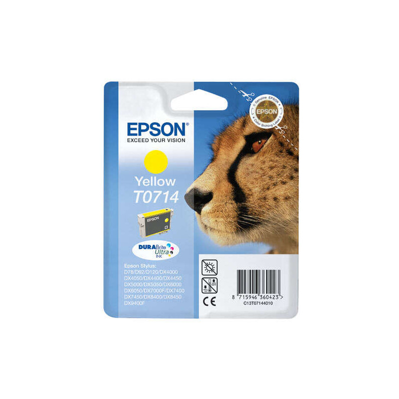 Cartucho de tinta Epson T0714 Amarillo Original - 14,07€