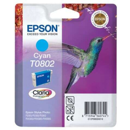 Cartucho de tinta Epson T0802 Cyan Original - 13,21€