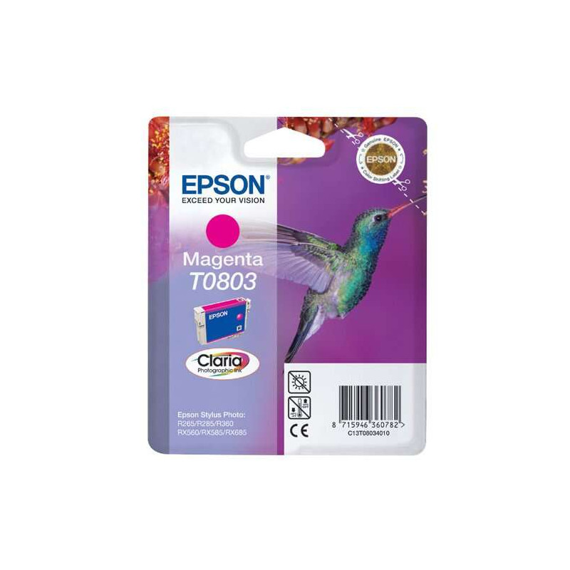 Cartucho de tinta Epson T0803 Magenta Original - 13,21€