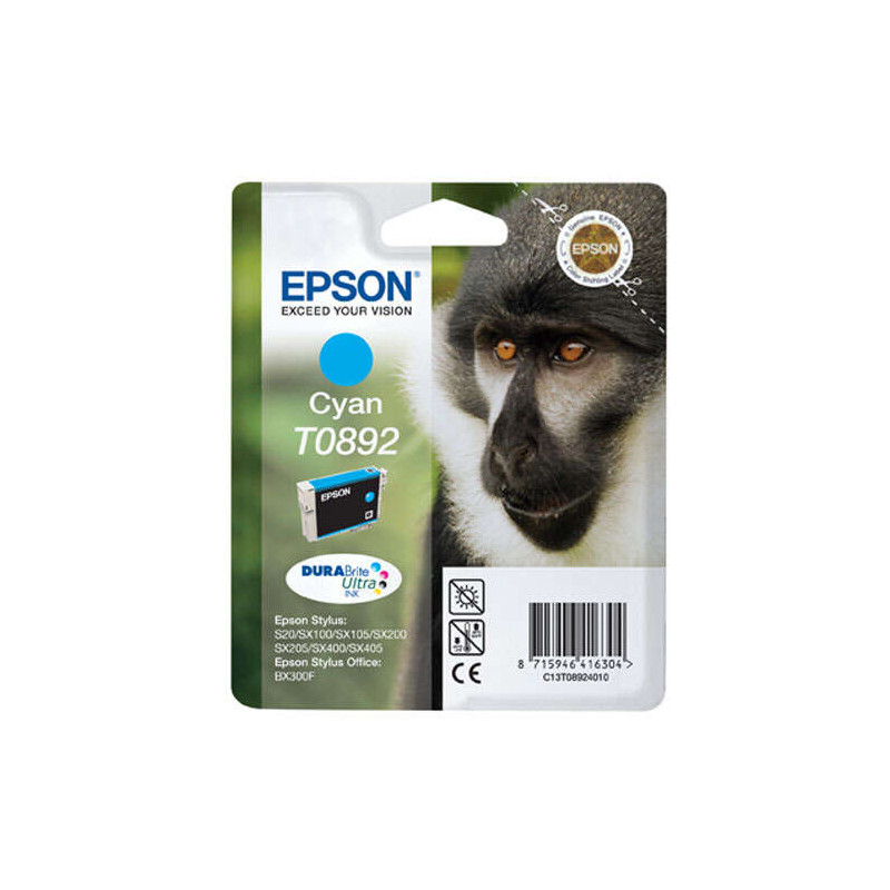 Cartucho de tinta Epson T0892 Cyan Original - 8,20€
