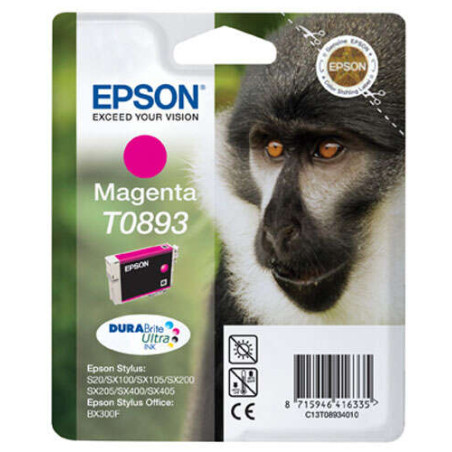 Cartucho de tinta Epson T0893 Magenta Original - 8,20€