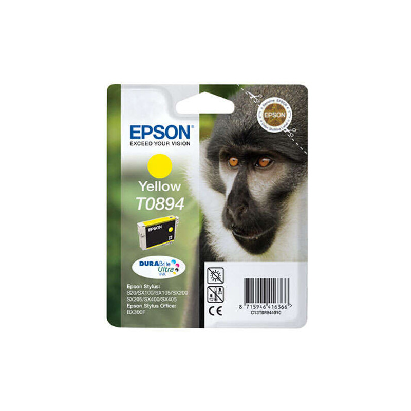 Cartucho de tinta Epson T0894 Amarillo Original - 8,20€
