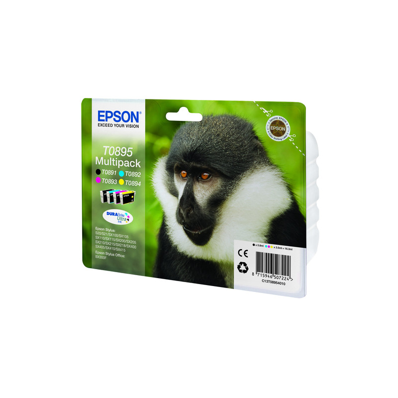 Cartucho de tinta Epson T0895 Pack de 4 Cartuchos de Tinta