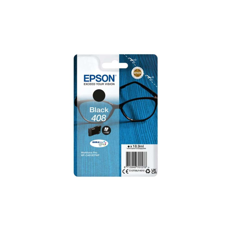 Cartucho de tinta Epson 408 Negro Original - 30,26€