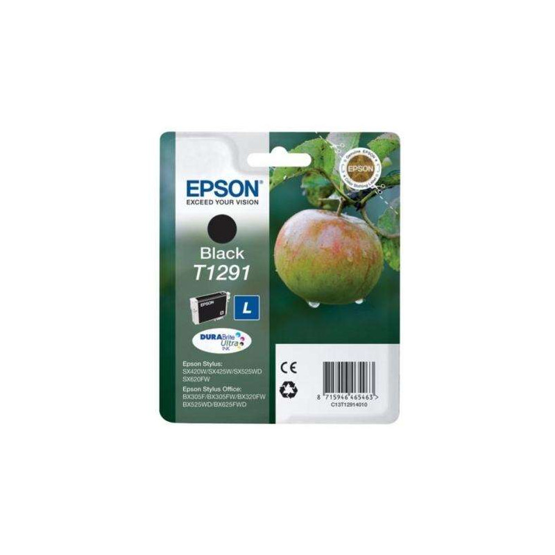 Cartucho de tinta Epson T1291 Negro Original - 16,71€