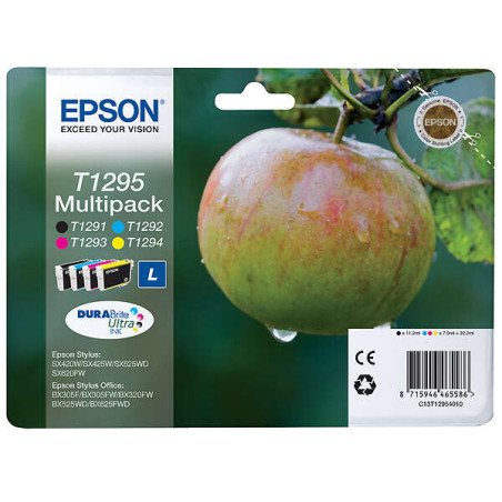 Cartucho de tinta Epson T1295 Pack de 4 Cartuchos de Tinta