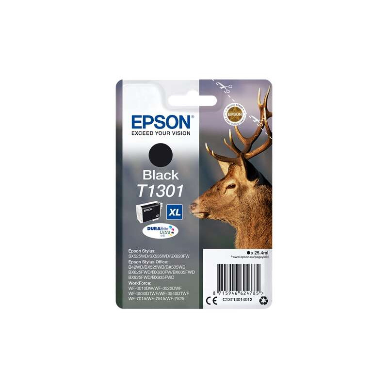 Cartucho de tinta Epson T1301 Negro Original - 26,95€