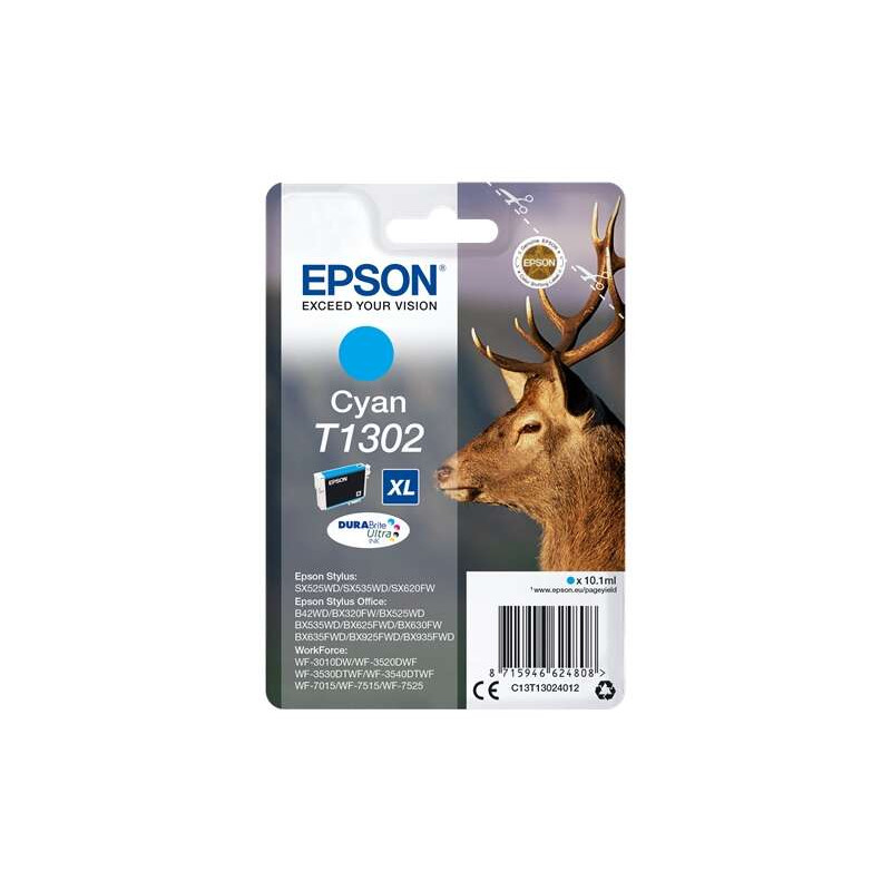 Cartucho de tinta Epson T1302 Cyan Original - 18,54€