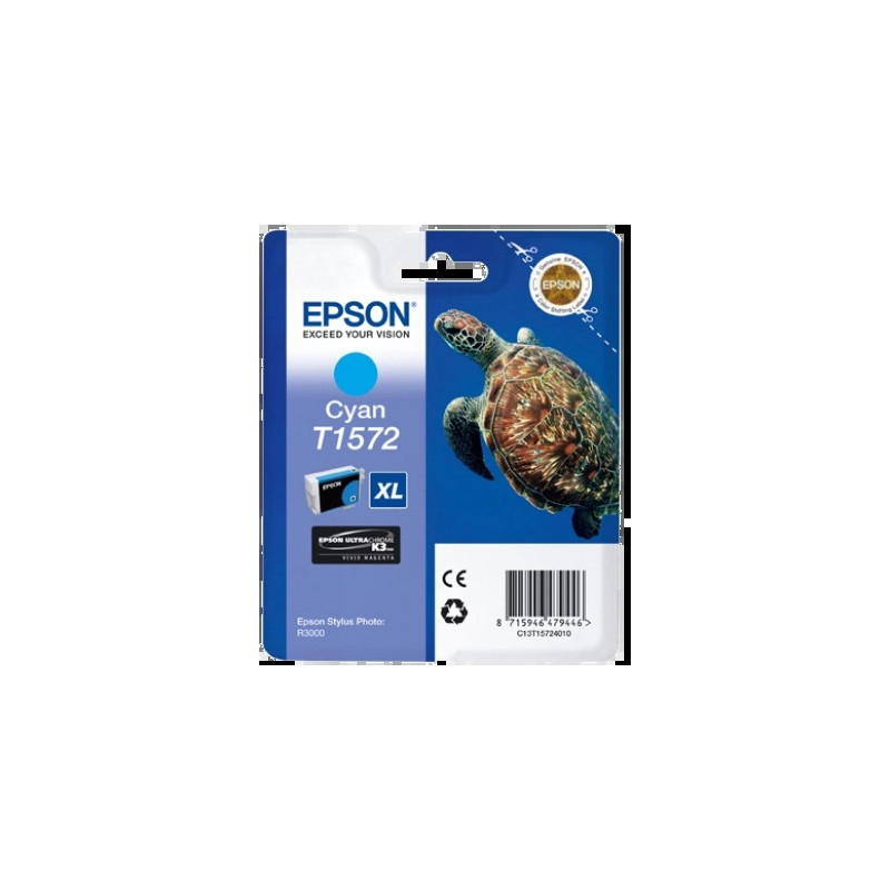 Cartucho de tinta Epson T1572 Cyan Original - 29,39€