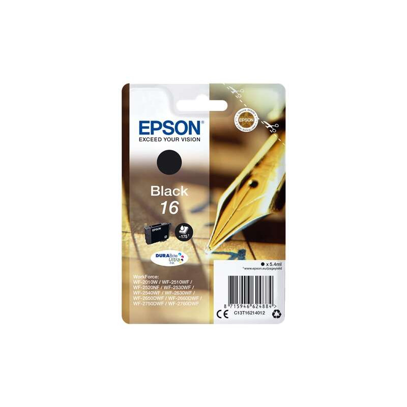 Cartucho de tinta Epson T1621 Negro Original - 15,02€