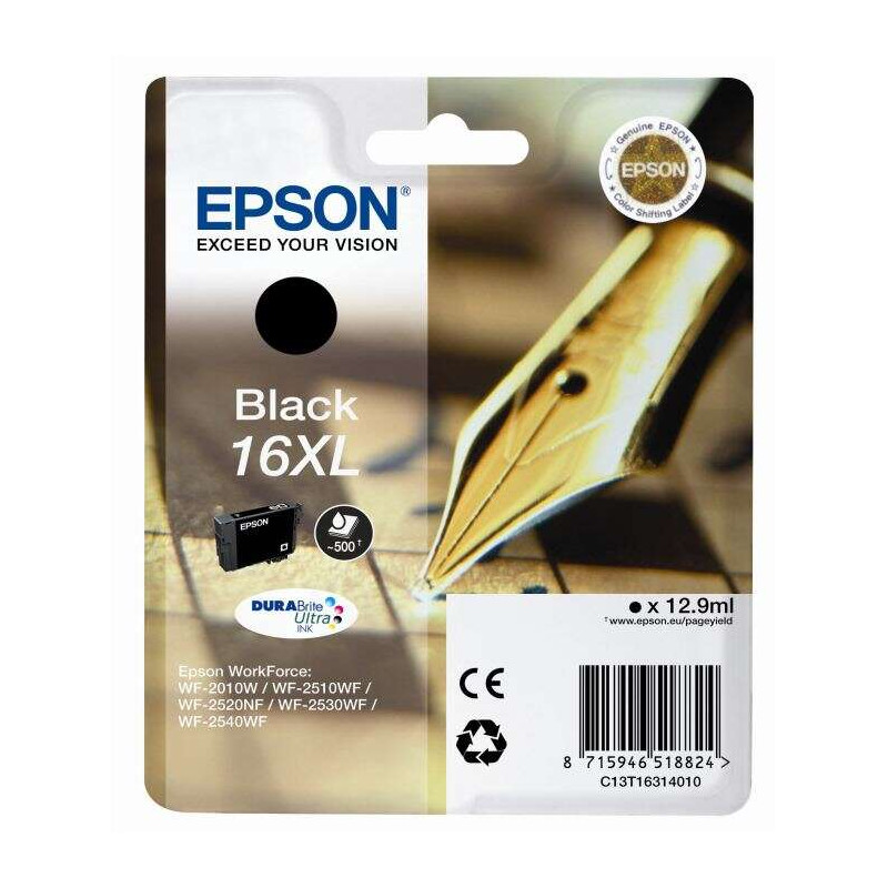 Cartucho de tinta Epson T1631 Negro Original - 26,50€