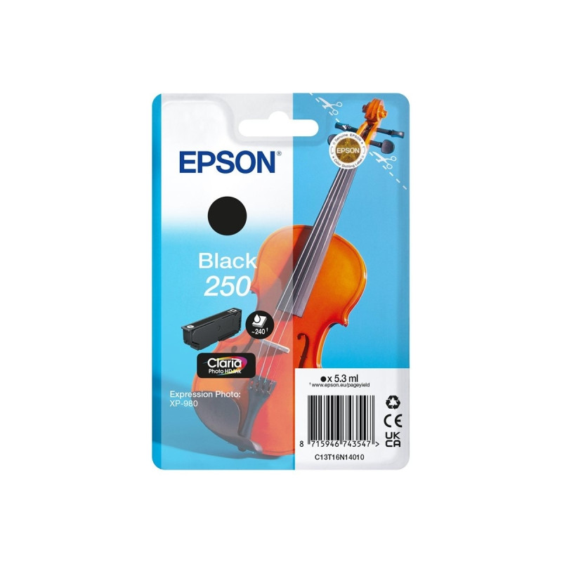 Cartucho de tinta Epson 250 Negro Original - 14,14€