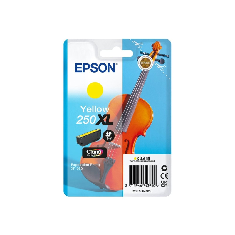 Cartucho de tinta Epson 250XL Amarillo Original - 23,24€