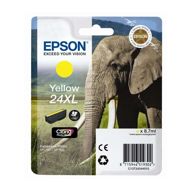 Cartucho de tinta Epson T2434 (24XL) Original - 20,30€