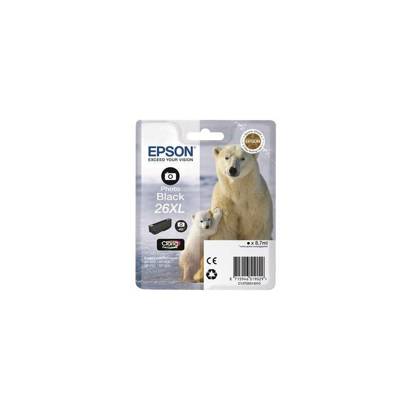 Cartucho de tinta Epson T2631 (26XL) Original - 23,69€