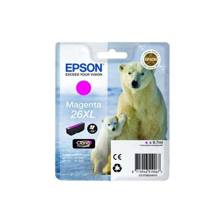 Cartucho de tinta Epson T2633 (26XL) Original - 23,69€