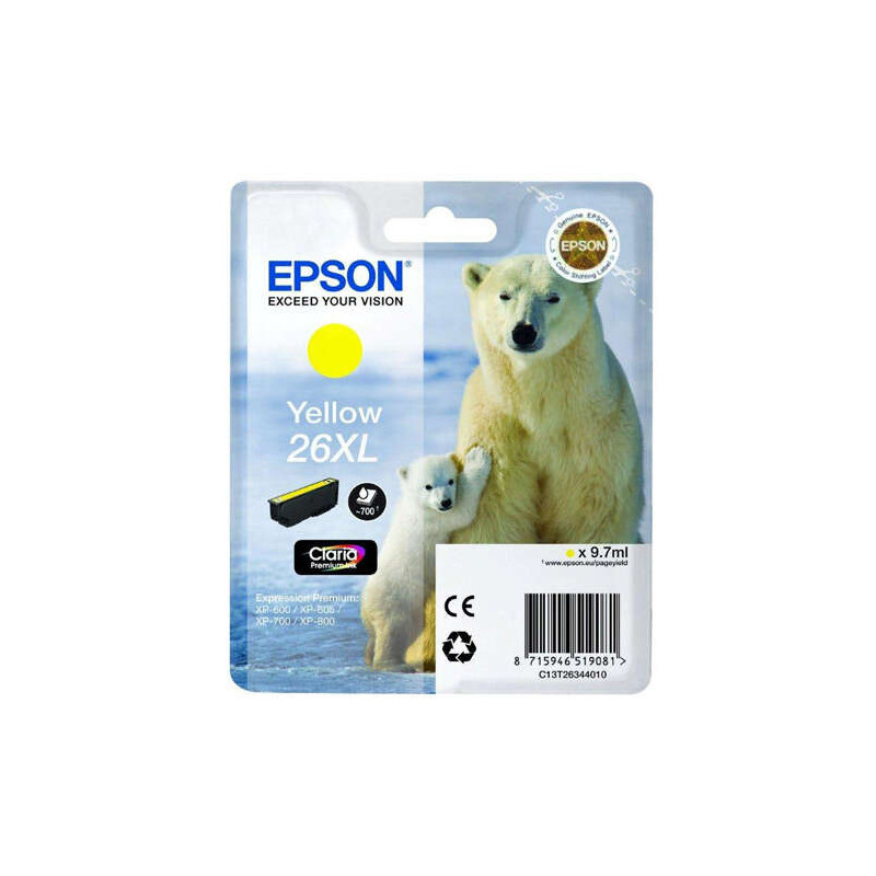 Cartucho de tinta Epson T2634 (26XL) Original - 23,69€