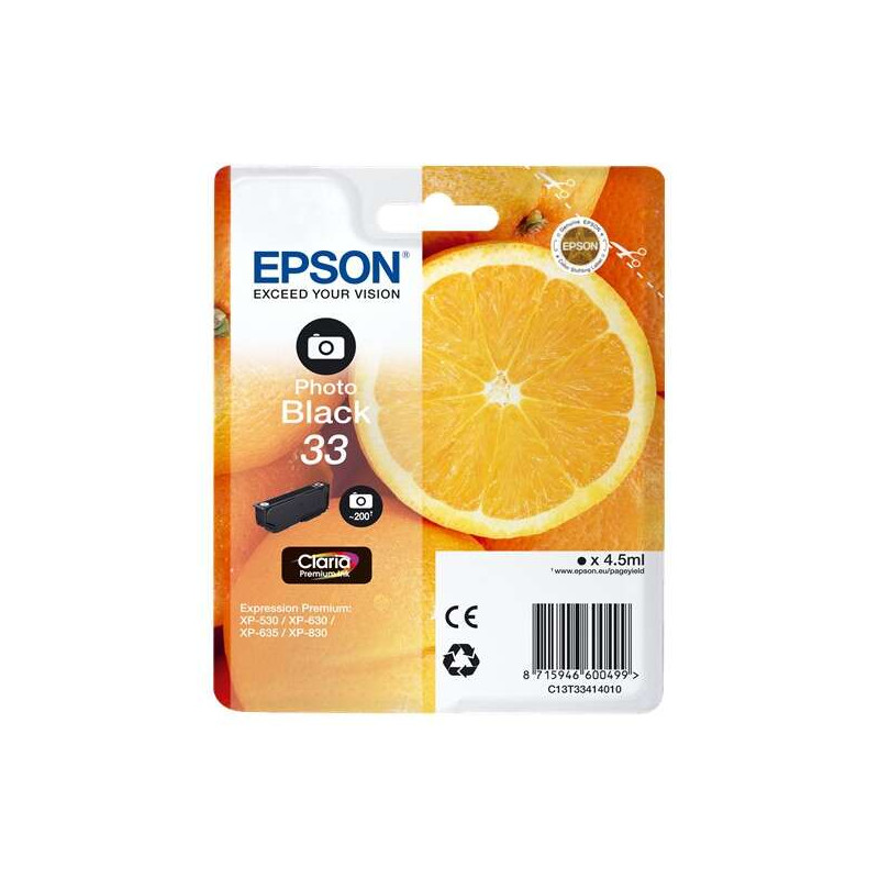 Cartucho de tinta Epson T3341 (33) Original - 14,08€