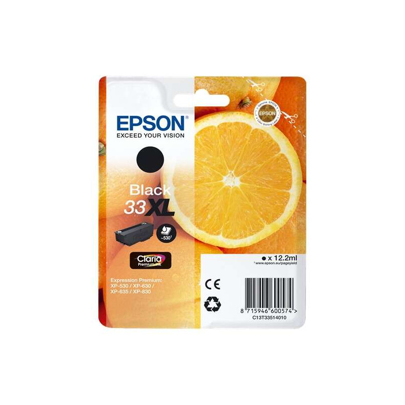Cartucho de tinta Epson T3351 (33XL) Negro Original - 28,16€