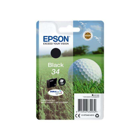 Cartucho de tinta Epson T3461 (34) Negro Original - 22,97€