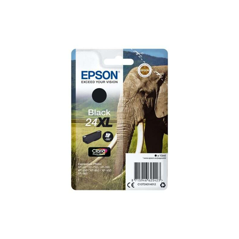 Cartucho de tinta Epson T2431 (24XL) Negro Original - 20,30€