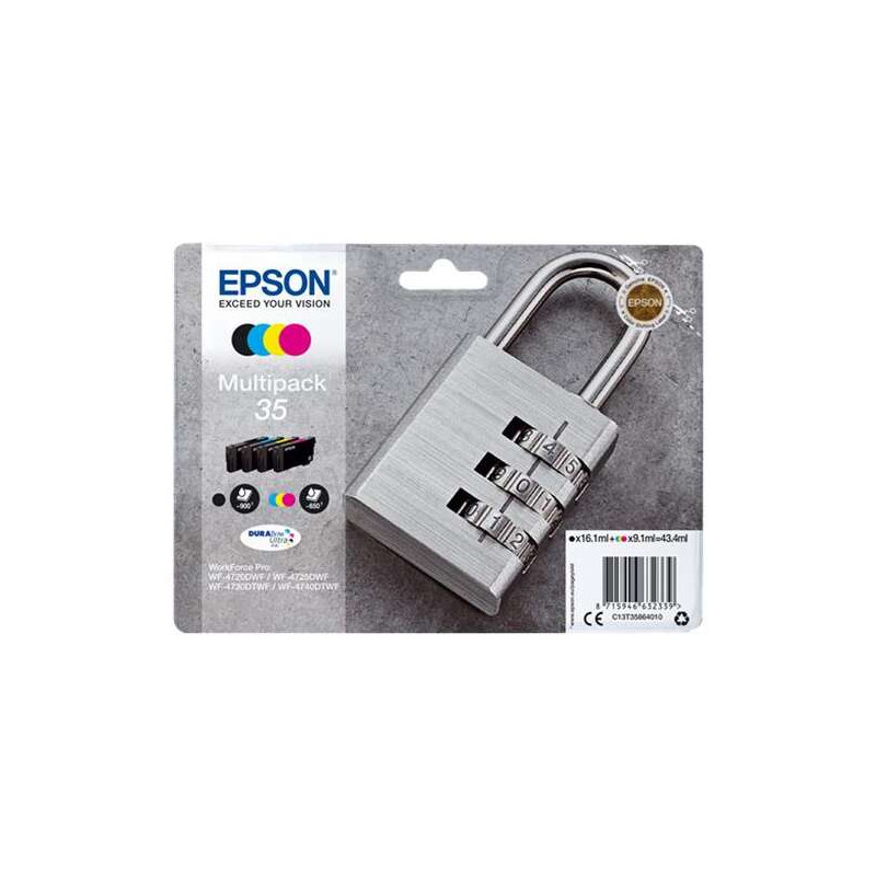 Cartucho de tinta Epson T3586 (35) Pack de 4 Cartuchos de