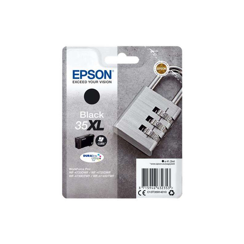 Cartucho de tinta Epson T3591 (35XL) Negro Original - 60,09€